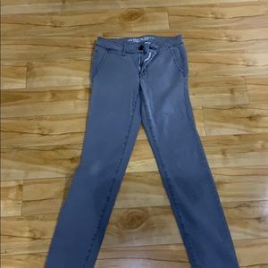 AEO Twill Skinny gray pants